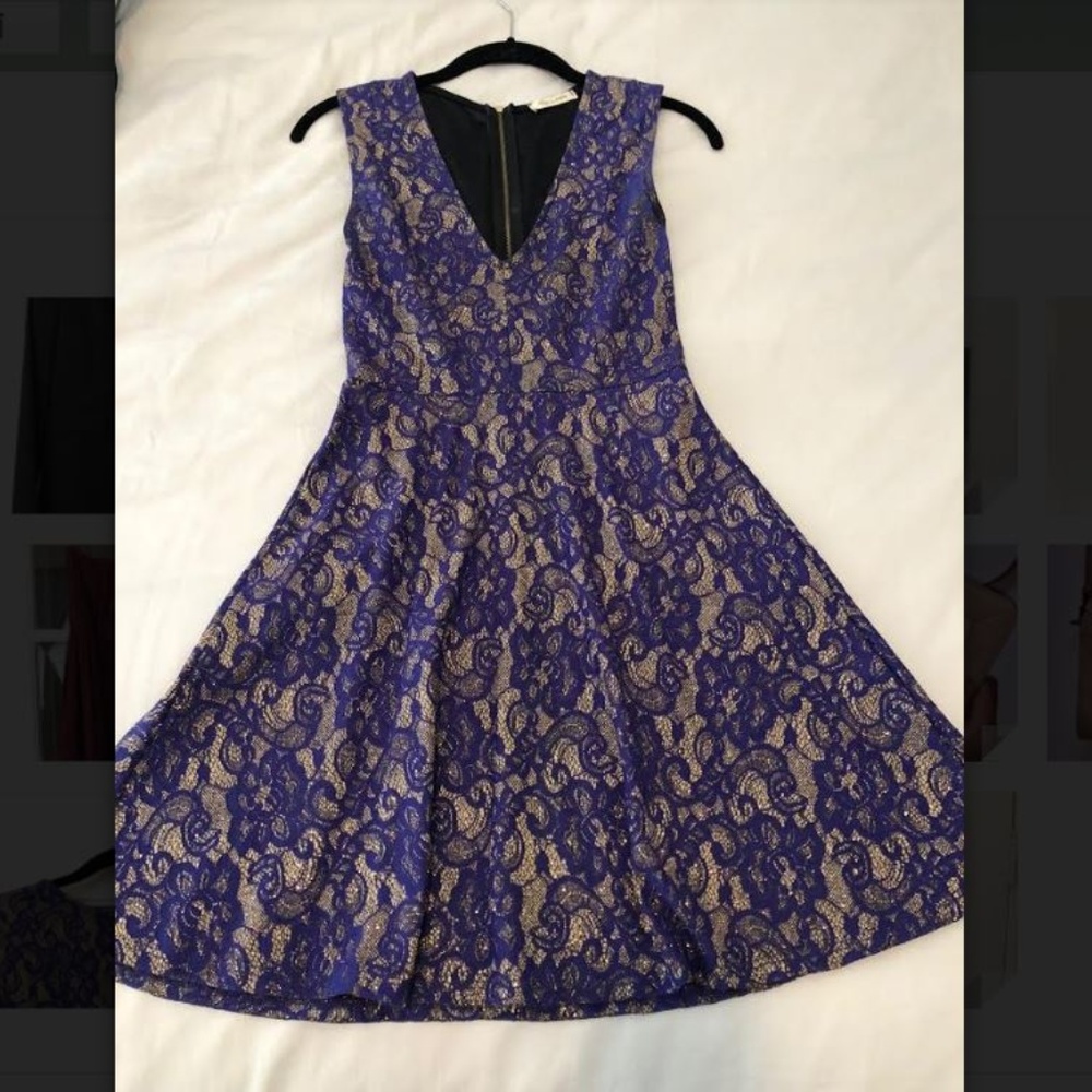 Tea N Rose Gold fit and flare dress
